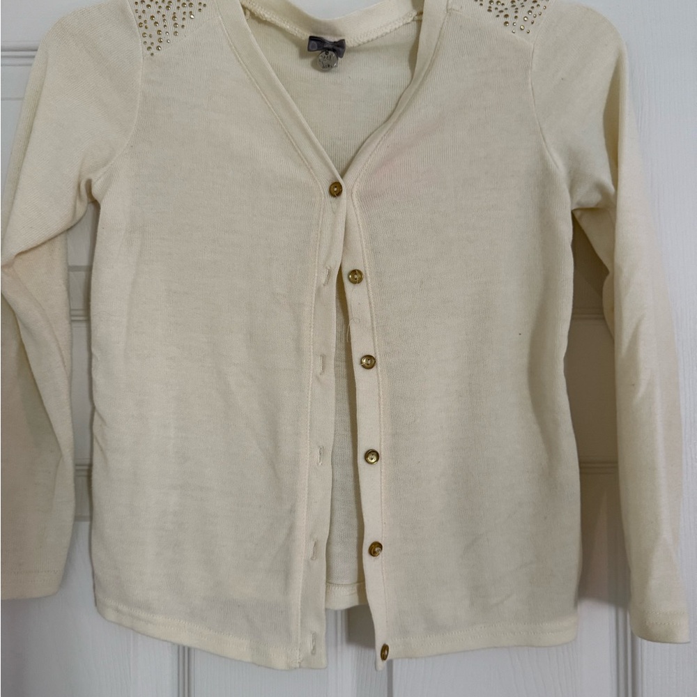 Elegant Cream Cardigan Sweater